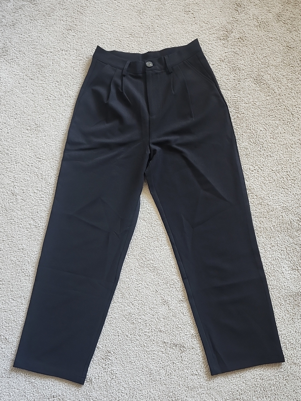 Straight-Leg Black Women's Trousers - Tailored Everyday Pant